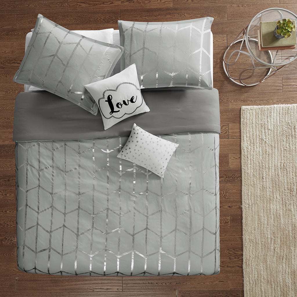 Duvet Cover Metallic Printed Duvet Cover Set