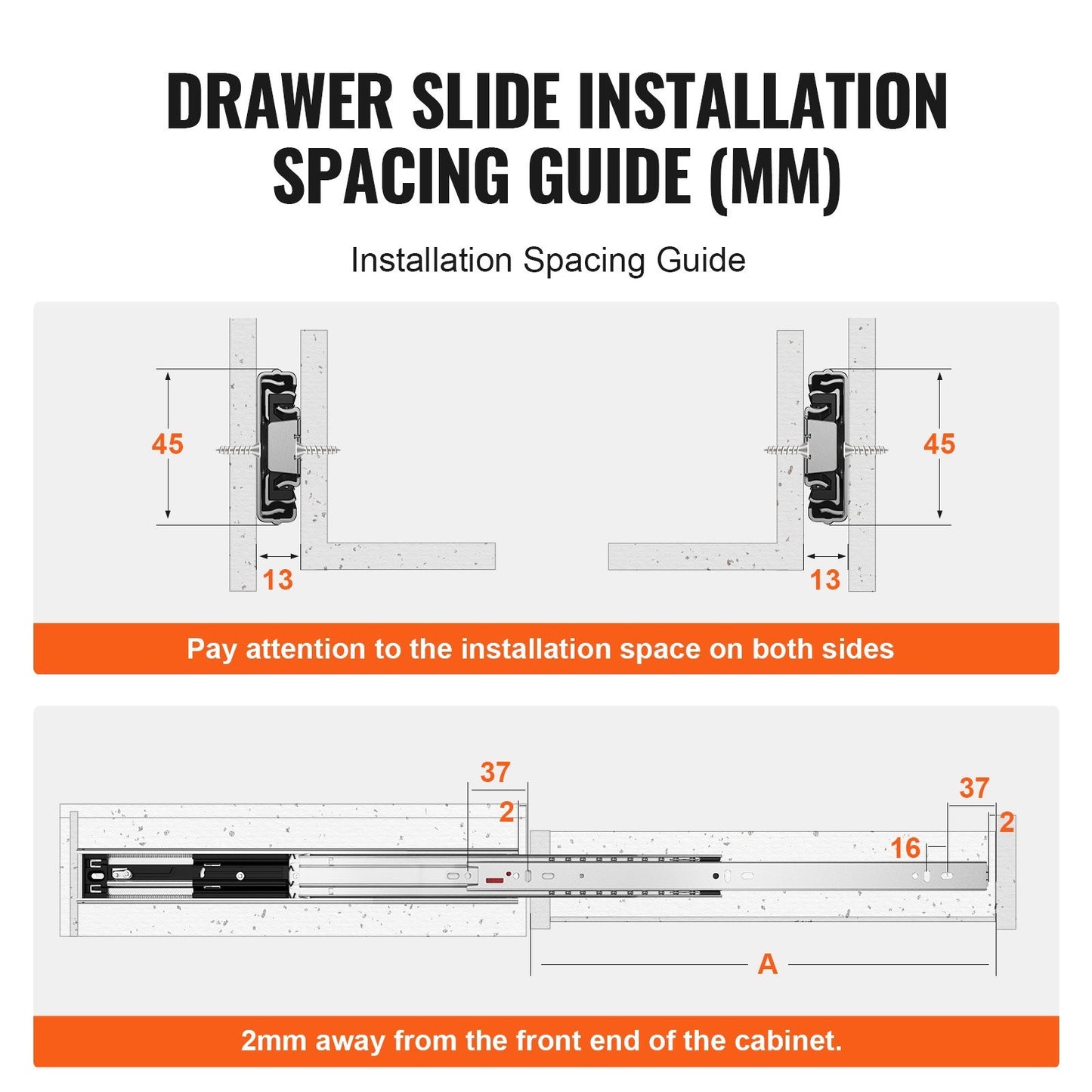 10 Pairs of 18 Inch Drawer Slides Side Mount Rails, Heavy Duty Full Extension Steel Track, Soft-Close Noiseless Guide Glides Cabinet Kitchen Runners with Ball Bearing, 100 Lbs Load Capacity