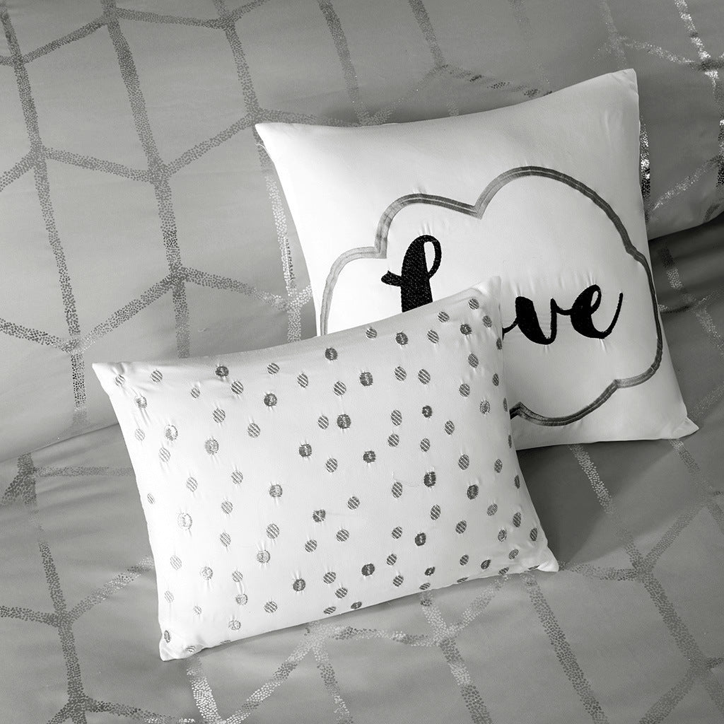 Duvet Cover Metallic Printed Duvet Cover Set