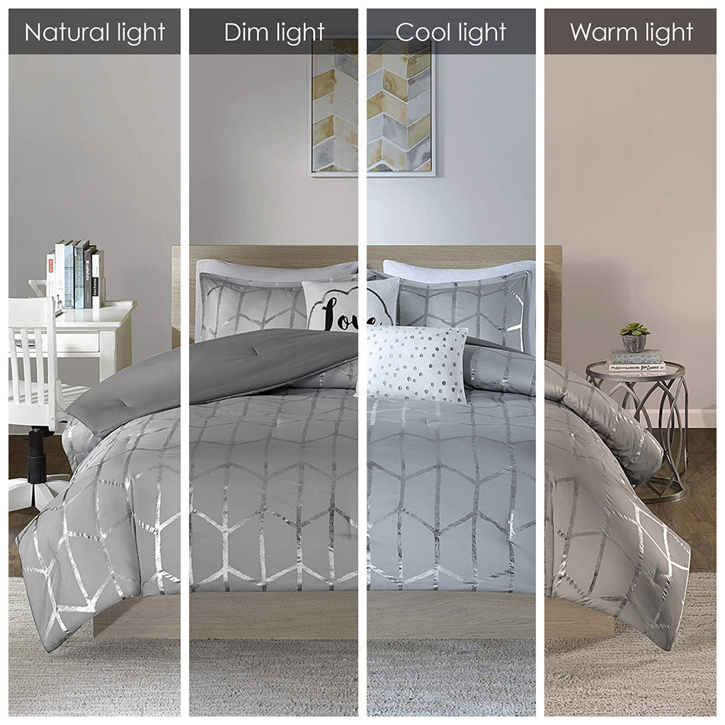 Duvet Cover Metallic Printed Duvet Cover Set
