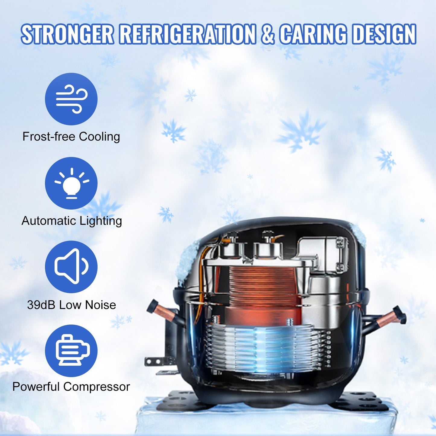 24 inch Undercounter Refrigerator, 2 Drawer Refrigerator with Different Temperature, 4.87 Cu.ft. Capacity, Waterproof Indoor and Outdoor Under Counter Freezer Fridge for Home and Commercial Use