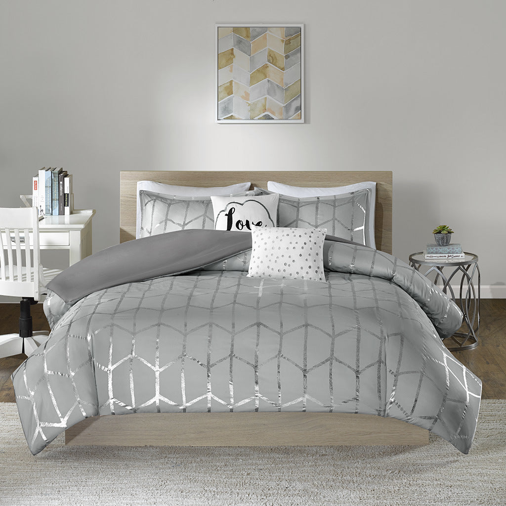 Duvet Cover Metallic Printed Duvet Cover Set