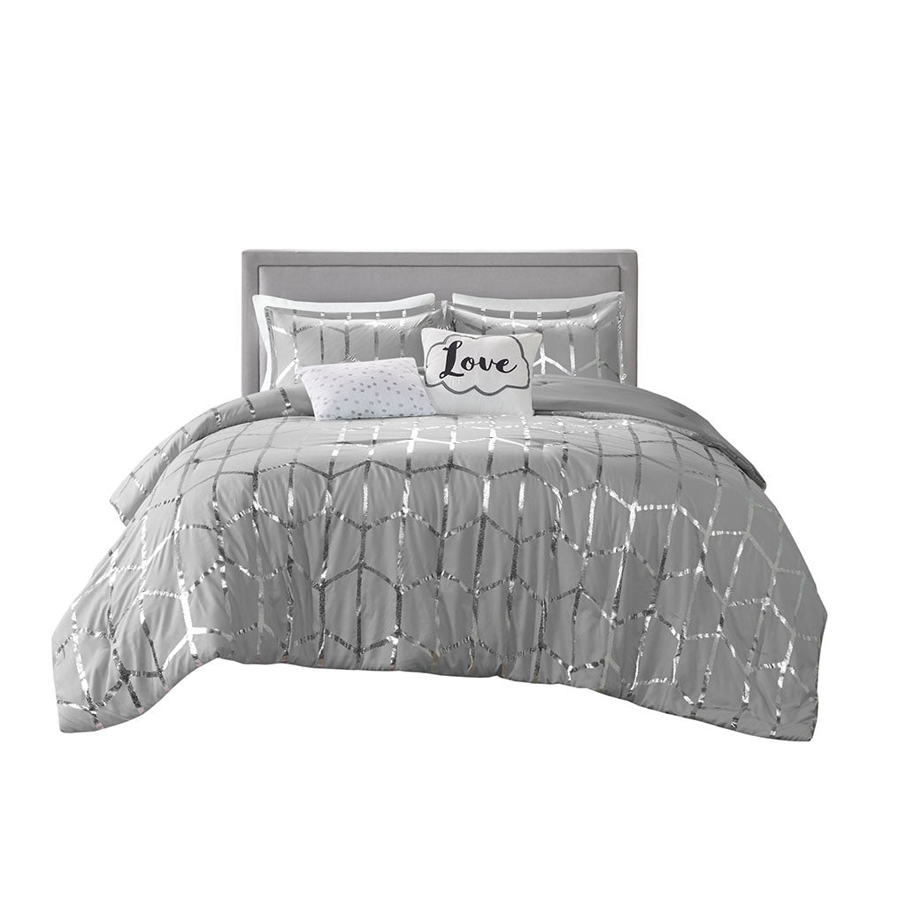Duvet Cover Metallic Printed Duvet Cover Set