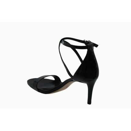 Michael Kors Ava Black Patent Leather Crisscross Ankle Strap Stiletto 6.5M