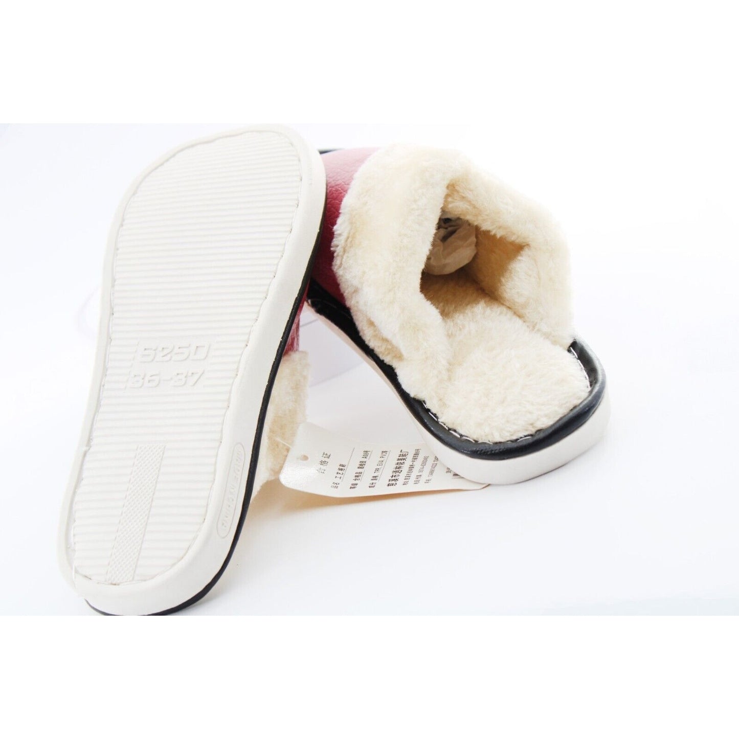 Yimeituo Women Faux Fur Lined Slippers Size 6