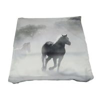 ArtVerse Bhakti Iyata Galloping Horses Throw Pillow Cover
