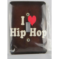 Single Toggle Switch Cover 3d Rose I Love Hip Hop Single Toggle Switch Cover