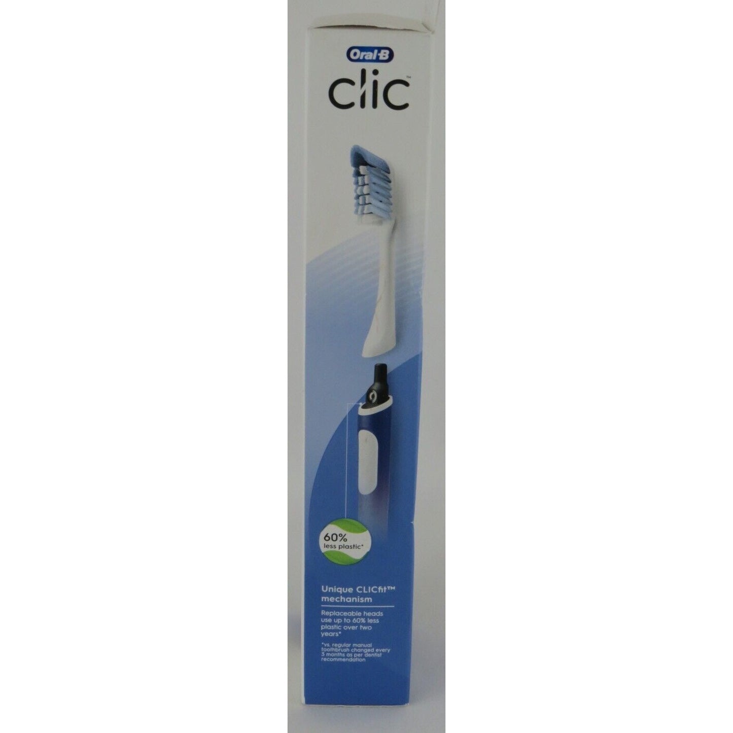 Oral-B Clic Toothbrush Handle with Replaceable Brush Head White