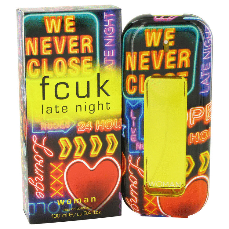 FCUK Late Night by French Connection Eau De Toilette Spray 3.4 oz for Women - Banachief Outlet