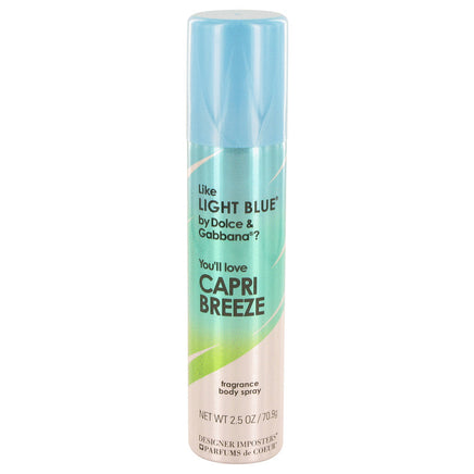 Designer Imposters Capri Breeze by Parfums De Coeur Body Spray 2.5 oz for Women - Banachief Outlet