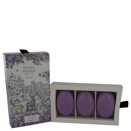 Lavender by Woods of Windsor Fine English Soap 3 x 60 g for Women - Banachief Outlet