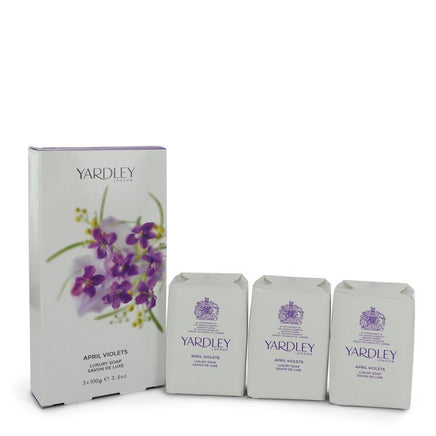 April Violets by Yardley London 3 x 3.5 oz Soap 3.5 oz  for Women - Banachief Outlet