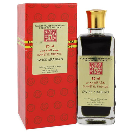 Jannet El Firdaus by Swiss Arabian Concentrated Perfume Oil Free From Alcohol (Unisex White Attar) .30 oz for Men - Banachief Outlet