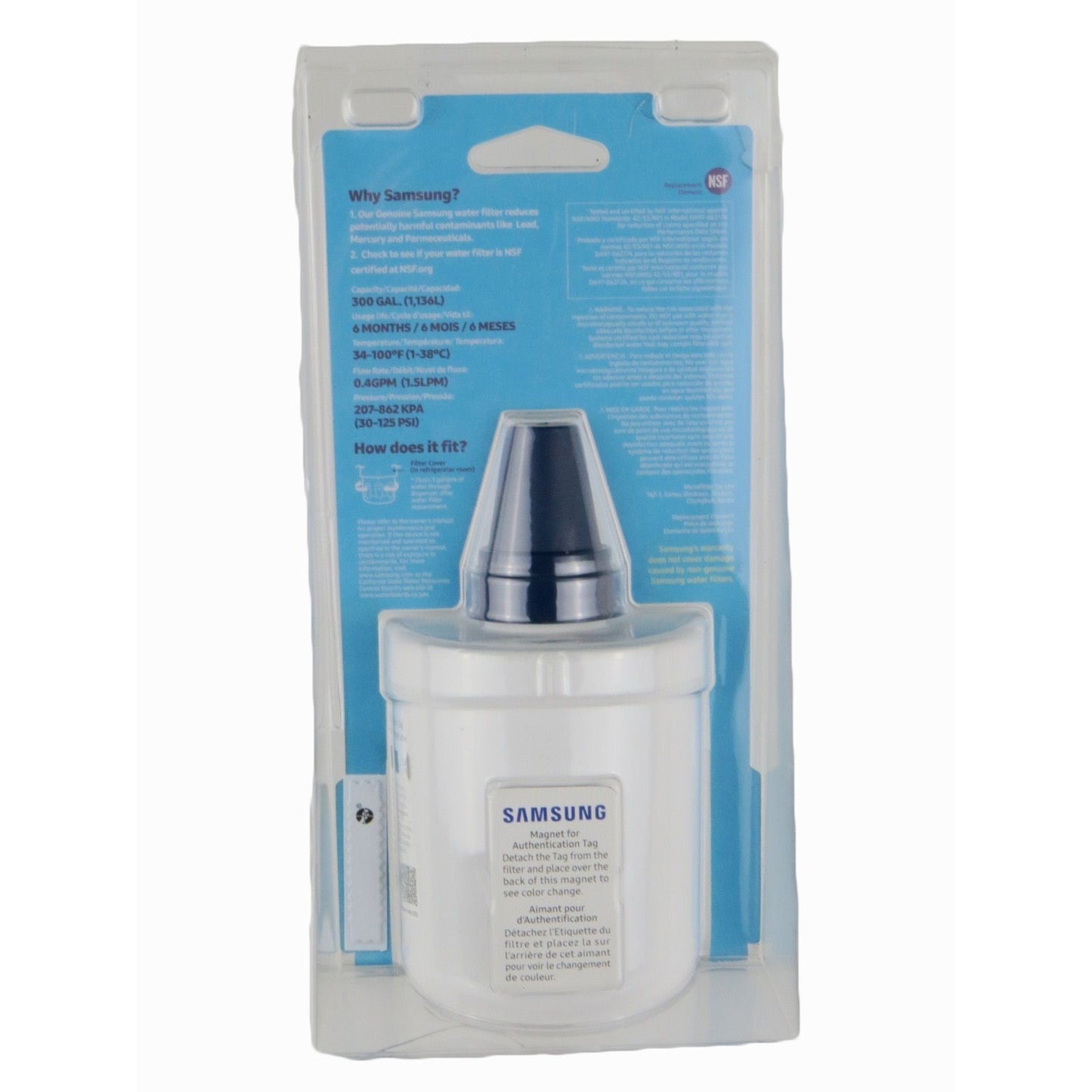 Samsung Water Filter Model Code HAF-CU1S/XAA Ice & Water Refrigerator Filter
